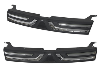 Mitsubishi Outlander ZJ 2012-2014 Front Grille Black & Chrome