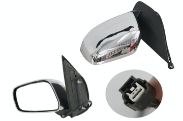 Nissan Navara D40 2005-2015 Door Mirror Left Hand Chrome - All AutomotiveParts