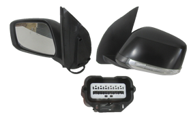 Nissan Navara D40 2005-2015 Door Mirror Left Hand Black - All AutomotiveParts