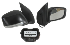 Nissan Navara D40 2005-2015 Door Mirror Right Hand Black - All AutomotiveParts