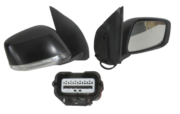Nissan Navara D40 2005-2015 Door Mirror Right Hand Black - All AutomotiveParts