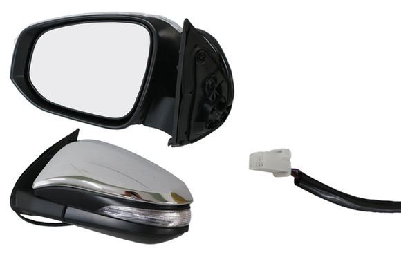 Toyota Hilux TGN/GUN/GGN 2015-Onwards Door Mirror Left Hand Side Chrome