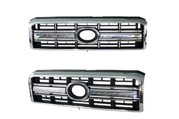 Toyota Landcruiser VDJ70 03/2007-Onwards Front Grille Chrome & Black
