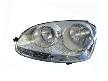 Volkswagen Golf MK5 2004- 2008 Headlight Left Hand Side Halogen Chrome