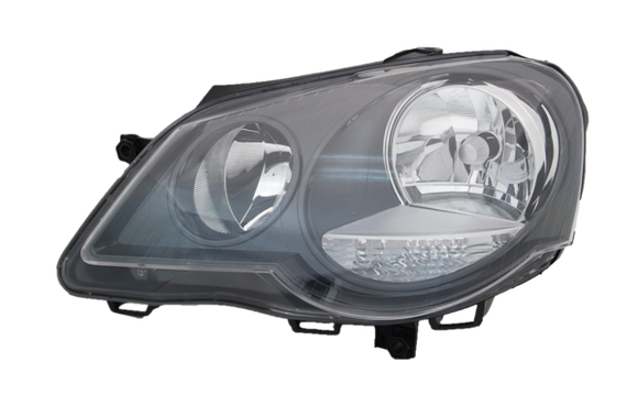 Volkswagen Polo 9N 11/2005-02/2010 Headlight Left Hand Side 07L